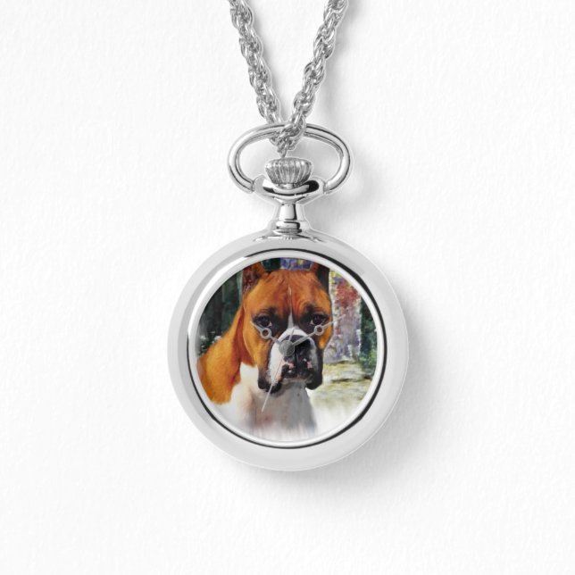 Boxer gibt, wo Liebe wächst Armbanduhr (Vorderseite)