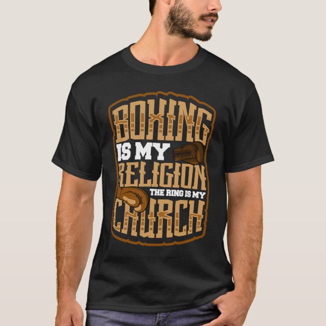 Boxer  Gloves Fighter Champion Punching Bag Ring C T-Shirt (Vorderseite)