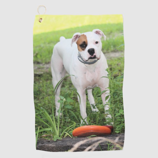 Boxer Golfhandtuch (Vorderseite)
