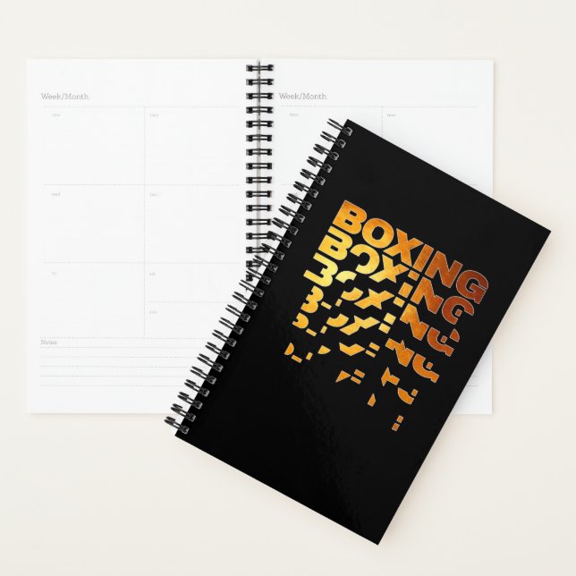 Boxer Grafik-Word-Kunst Planer (Anzeige)