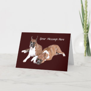 Boxer Greeting Card Dankeskarte