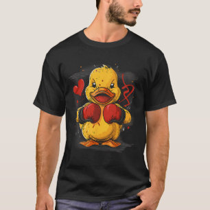 Boxer-Gummiente mit Boxhandschuhen Kickboxen Fu T-Shirt