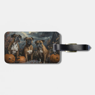 Boxer Halloween Night Doggy Delight Gepäckanhänger