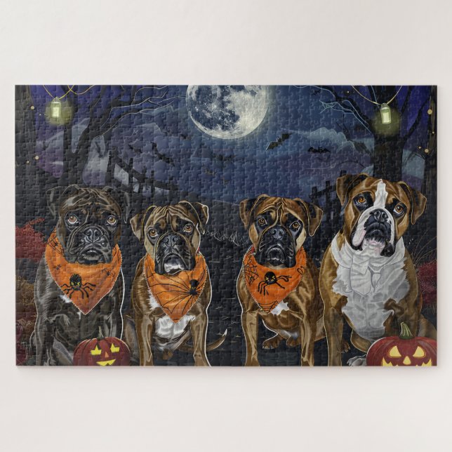 Boxer Halloween Spooky (Horizontal)