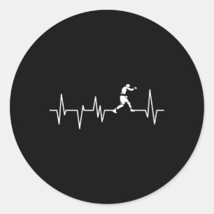 Boxer Heartbeat - Boxing Boxing Boxing Runder Aufkleber