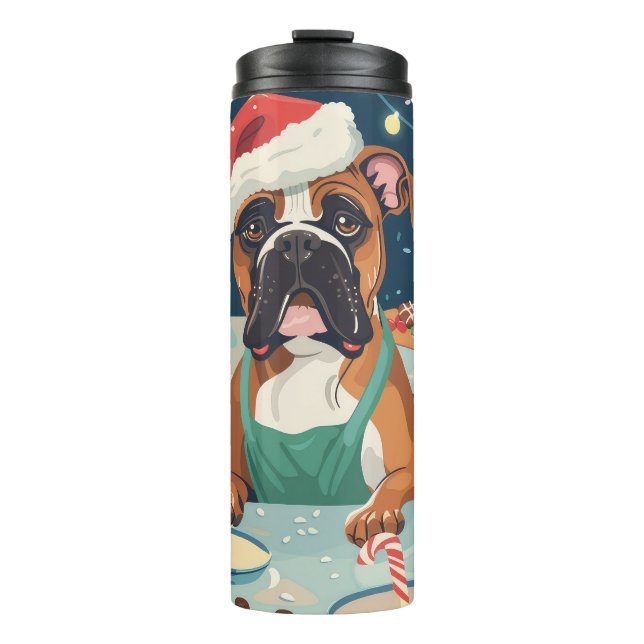 Boxer Holiday Baking: Festliche Weihnachten Thermosbecher (Vorderseite)