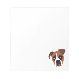 Boxer-Hund 5,5" x 6" Notizblock