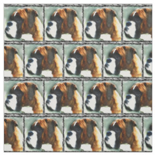 Boxer Hund Custom Fabric Stoff