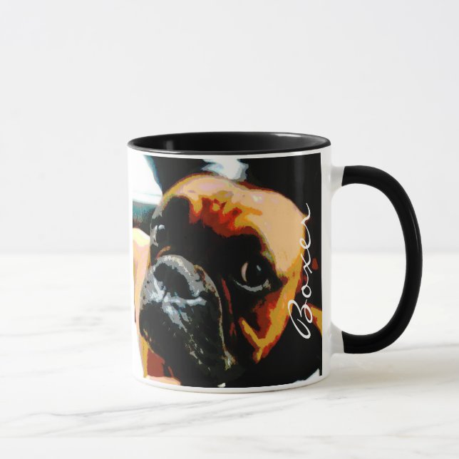 Boxer Hund Foto Kaffee Tasse (Rechts)