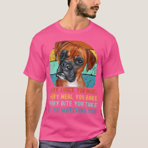 Boxer Hund Funny Mama Vater Jeden Snack machen T-Shirt