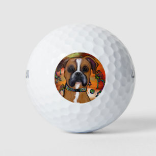 BOXER HUND GOLFBALL