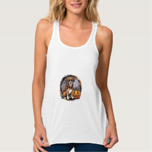 Boxer-Hund Halloween-Kürbis-Sublimation Tank Top
