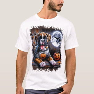 Boxer-Hund Halloween T-Shirt