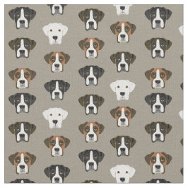 Boxer Hund hat khaki Stoff