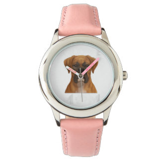 Boxer Hund I Liebe Mama Familie Welpe Lover Gesche Armbanduhr
