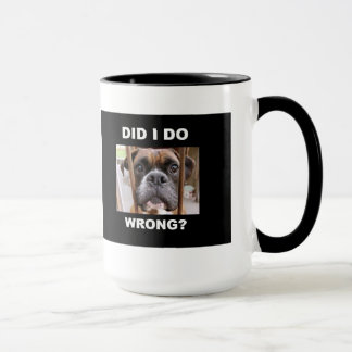 Boxer-Hund im Problem Tasse