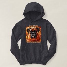 Boxer Hund lässt es mir zu, den Herbst erfreulich Hoodie