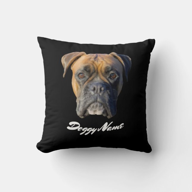 Boxer Hund Mama Erstellen Sie Ihre eigenen Kissen (Vorderseite)