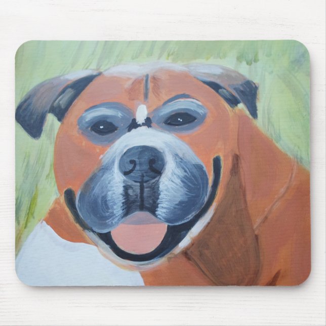 Boxer-Hund-Mauspad Mousepad (Vorne)