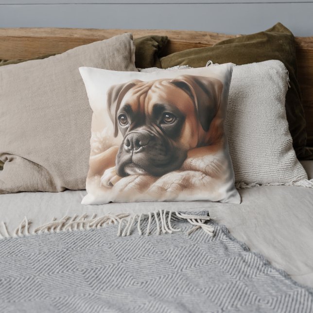 Boxer Hund: Meister von Chill & Expert Snuggler Kissen (Von Creator hochgeladen)