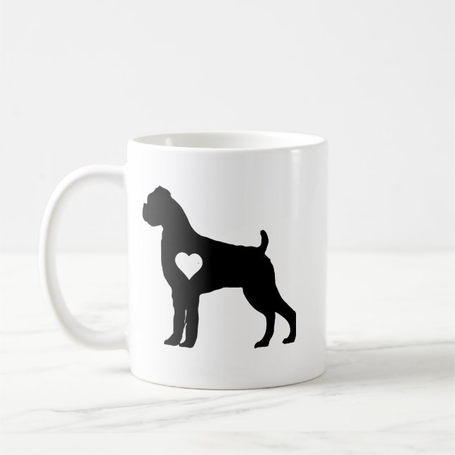 Boxer-Hund-Tasse Geschenk Kaffeetasse (Links)