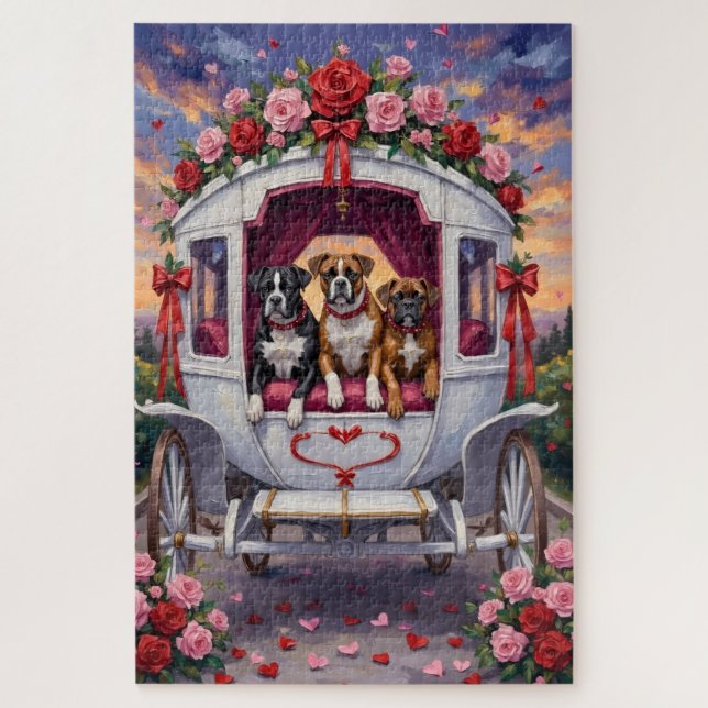 Boxer Hund Valentinstag  (Vertikal)