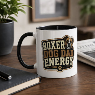 Boxer-Hund-Vater-Energie  Tasse