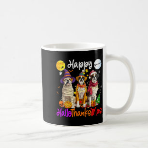 Boxer-Hund Weihnachten Erntedankfest Frohes Hallow Kaffeetasse
