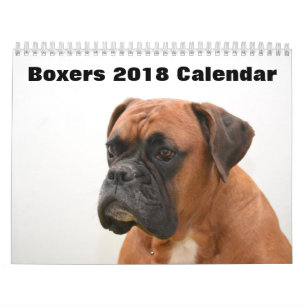 Boxer-Hunde 2018 Kalender