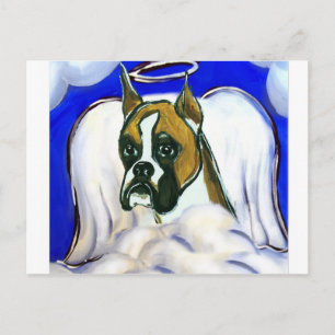 Boxer-Hunde-Engel Postkarte