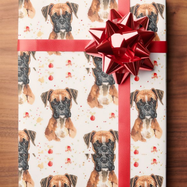 Boxer-Hunde-Geschenkverpackung Geschenkpapier (Von Creator hochgeladen)