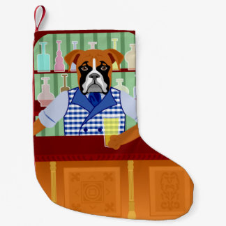 Boxer-Hundebier-Kneipe Kleiner Weihnachtsstrumpf