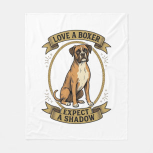 Boxer-Hundefan-Shirt Vintage-Gravur Lustiges Haust Fleecedecke