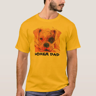Boxer-Hundemalerei im T - Shirt der