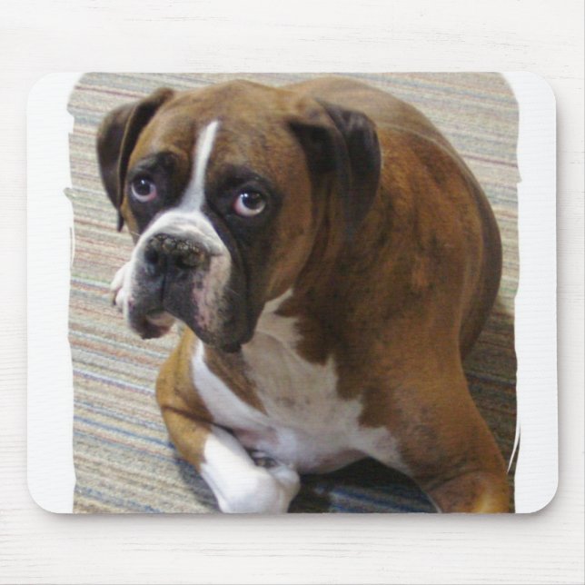 Boxer-Hundemausunterlage Mousepad (Vorne)