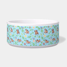 Boxer-Hundeschüssel Frühlings-Blumen-Dekor für die