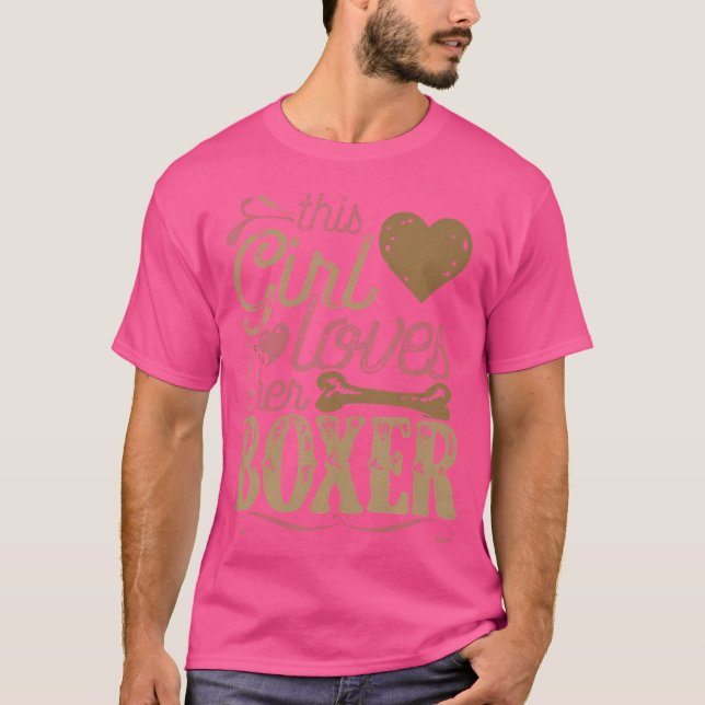 Boxer Hundeshirt Gift Tshirt T-Shirt Gegenwart Hun (Vorderseite)