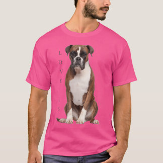 Boxer Hundeshirt Hund Mama Vater Liebe ist Welpe P T-Shirt