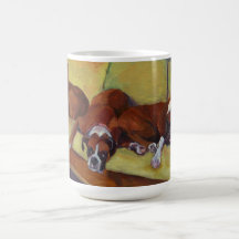 Boxer-Hundesiesta-Gewohnheits-Tasse