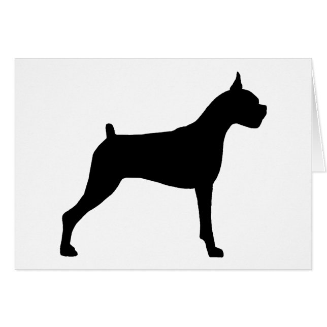 Boxer-HundeSilhouette (Vorderseite (Horizontal))