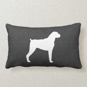 Boxer-HundeSilhouette Lendenkissen