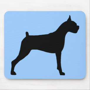 Boxer-HundeSilhouette Mousepad