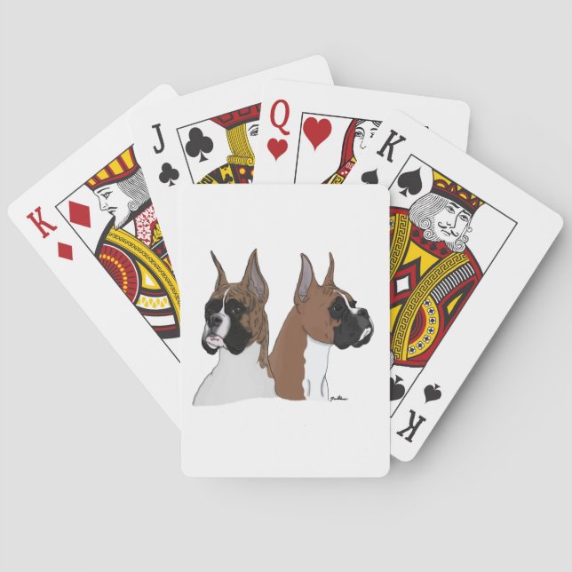Boxer-Hundespielkarten Spielkarten (Rückseite)