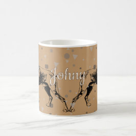 Boxer-Hundetasse – Geometrische Boxer-Illustration Kaffeetasse