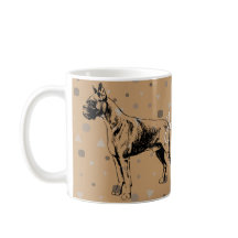 Boxer-Hundetasse – Moderne geometrische Boxer-Illu