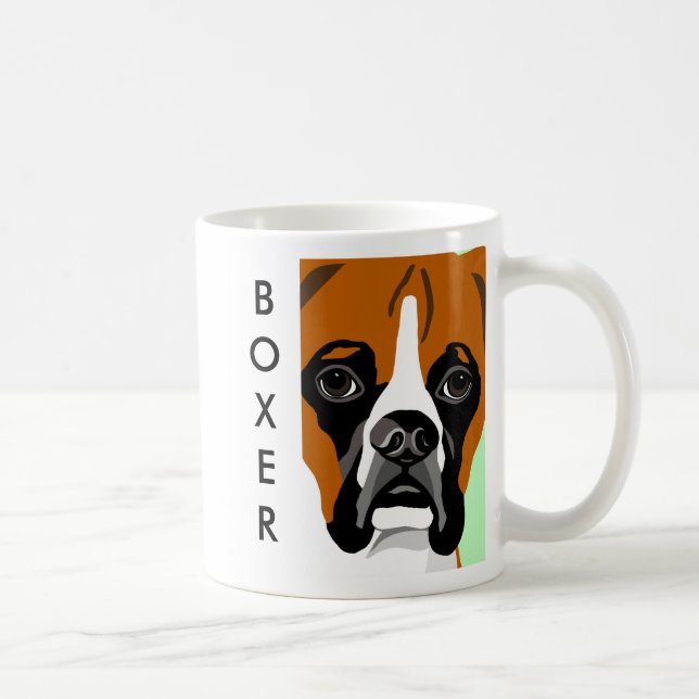 Boxer-HundeTassen Kaffeetasse (Rechts)