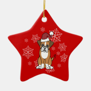 Boxer-Hundeverzierung Keramikornament