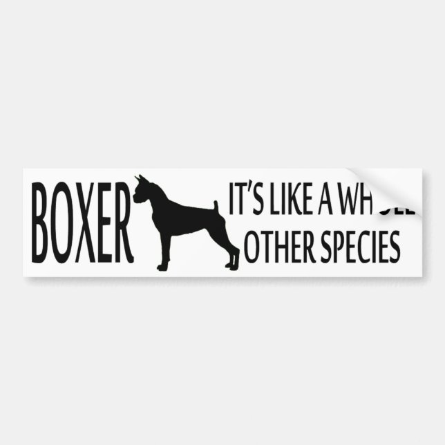 Boxer-Hundezucht-Autoaufkleber Autoaufkleber (Vorne)