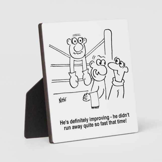 Boxer im Boxring. Funny Fotoplatte (Vorderseite)
