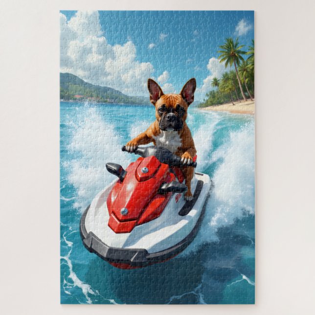 Boxer Jet Ski Strand Szene (Vertikal)